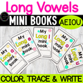 Long Vowels Mini Word Books A E I O U Phonics Worksheets Activities