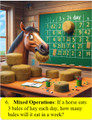 Math Activities 30 Horses Themed Math Problems with Realistic Engaging Images