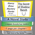 Nancy Drew: The Secret of Shadow Ranch Novel Study