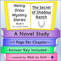 Nancy Drew: The Secret of Shadow Ranch Novel Study
