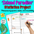 6th Grade Statistics Math Project - "Island Paradise"