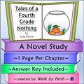 Tales of a Fourth Grade Nothing Novel Study