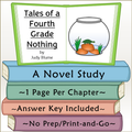 Tales of a Fourth Grade Nothing Novel Study