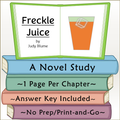 Freckle Juice Novel Study