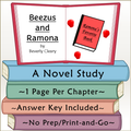 Beezus and Ramona Novel Study
