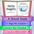 Henry Huggins Novel Study