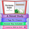 Runaway Ralph Novel Study