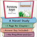 Runaway Ralph Novel Study