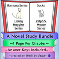 Beverly Cleary Novel Studies Bundle