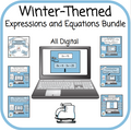 Winter Bundle - 6 Expressions and Equations Games