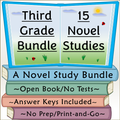 Third Grade Novel Study Bundle