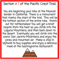 7th Grade Ratios Project - PBL - Hike the Pacific Crest Trail