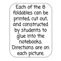 7th Grade Percentages - 8 Math Foldables for the Interactive Notebook