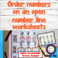 Order numbers on a number line worksheets