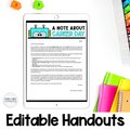 School Counselor Editable Letters Handouts and Forms for Parent Communication