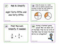 Adding Like Fractions and Unlike Fractions TASK CARDS