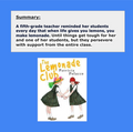 THE LEMONADE CLUB by Patricia Polacco: DETAILED LESSON PLAN WITH ACTIVITIES