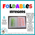 7th Grade Integers - 8 Foldables for the Interactive Notebook