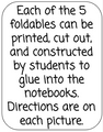 Exponents and Roots - 5 Foldables for the Interactive Notebook