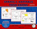 U.S. States and Capitals Set 2 TASK CARDS