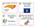 U.S. States and Capitals Set 3 TASK CARDS