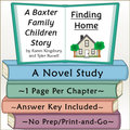 Finding Home Novel Study