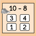 Basketball-Themed Subtraction Digital Flashcards