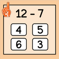 Basketball-Themed Subtraction Digital Flashcards