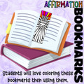 Affirmation Bookmarks to Color Set 2 8 Bookmark Coloring Pages