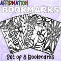 Affirmation Bookmarks to Color Set 3 8 Bookmark Coloring Pages