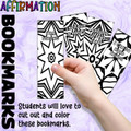 Affirmation Bookmarks to Color Set 3 8 Bookmark Coloring Pages