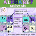 Angel Aura Beginning Letter Sounds Alphabet Flashcards Uppercase and Lowercase