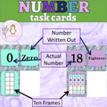 Angel Aura Number Flash Cards Numbers 0 to 20 Flashcards Numbers Ten Frames