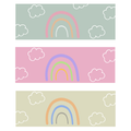 Printable Rainbow Name Labels, Student Name tags, Editable Labels