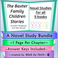 The Baxter Family Children Stories Novel Studies Bundle