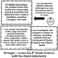 4th Grade Science TEKS I Can Statement 24-25 TEKS Revision Back to School