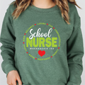 "School Nurse Heart" - Unisex Sweatshirt