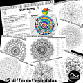 Fraction Mandala Art | + options: Decimals and Percentages | Pie Chart Drawing