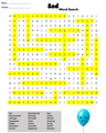 Social Emotional Learning - 'Negative' Emotions Word Search - SEL Worksheet