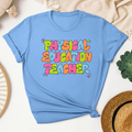 Physical Education Teacher Bubble Letter shirt