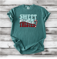 Cute Christmas shirts, Sweet but Twisted - Christmas Candy Cane shirts, Vintage Christmas Designs- Comfort Colors