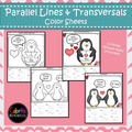 Parallel Lines cut by a Transversal Color by Number Worksheets