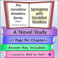Springtime with Geraldine Woolkins Novel Study