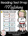 3rd Grade STAAR Reading Matching Test Prep