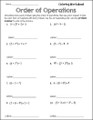 Order of Operations PI Coloring Activity