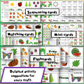 The Very Hungry Caterpillar sequencing cards, matching cards, mini-cards, flashcards