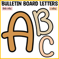 Printable Bulletin Board Large Alphabet Letters Wall Display, Alphabets
