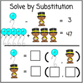 Systems of Equations Logic Picture Puzzles - New Year's Themed