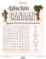 Spies into Canaan word search puzzle