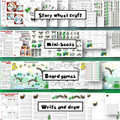 The Three Billy Goats Gruff Activity Pack - Story wheel craft, mini-books, board games, write and draw templates
